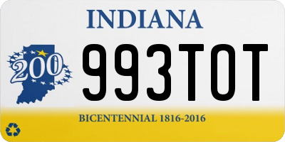 IN license plate 993TOT