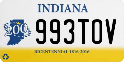 IN license plate 993TOV