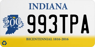 IN license plate 993TPA