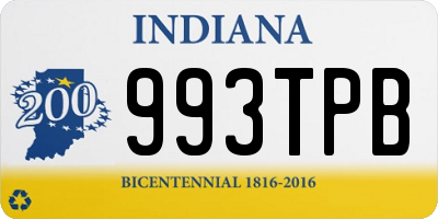 IN license plate 993TPB