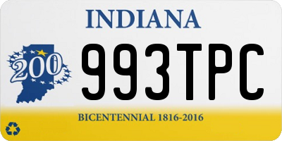 IN license plate 993TPC