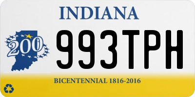 IN license plate 993TPH