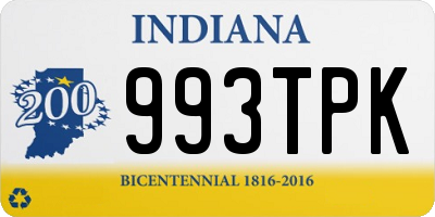 IN license plate 993TPK