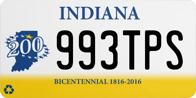 IN license plate 993TPS