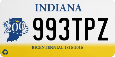 IN license plate 993TPZ