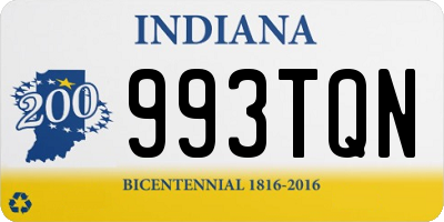 IN license plate 993TQN