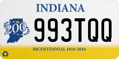 IN license plate 993TQQ