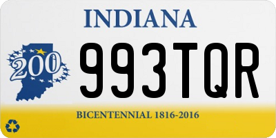 IN license plate 993TQR