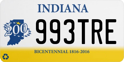 IN license plate 993TRE