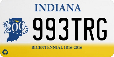 IN license plate 993TRG