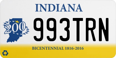 IN license plate 993TRN