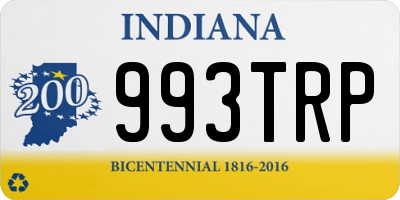 IN license plate 993TRP