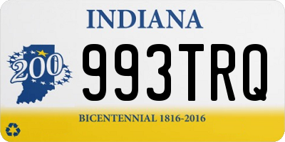 IN license plate 993TRQ