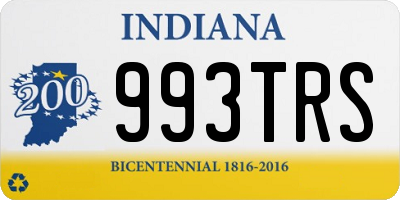 IN license plate 993TRS