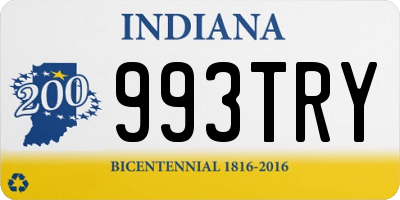 IN license plate 993TRY