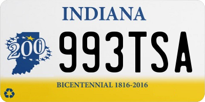 IN license plate 993TSA