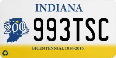 IN license plate 993TSC