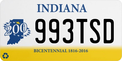 IN license plate 993TSD