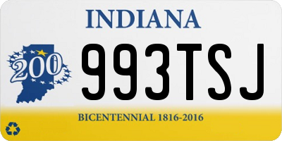 IN license plate 993TSJ