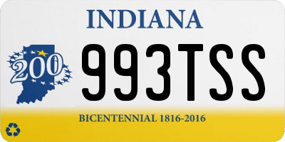 IN license plate 993TSS