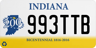 IN license plate 993TTB