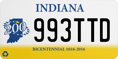 IN license plate 993TTD