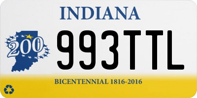 IN license plate 993TTL