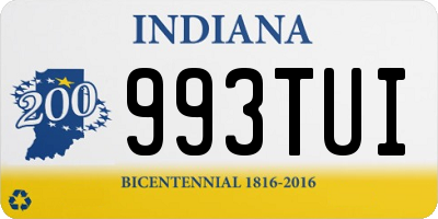 IN license plate 993TUI