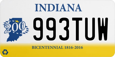 IN license plate 993TUW