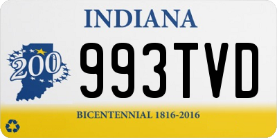 IN license plate 993TVD