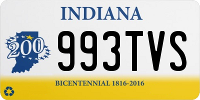 IN license plate 993TVS