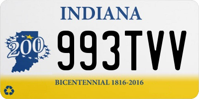 IN license plate 993TVV