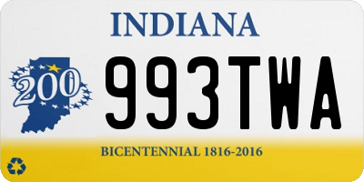 IN license plate 993TWA