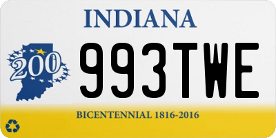 IN license plate 993TWE