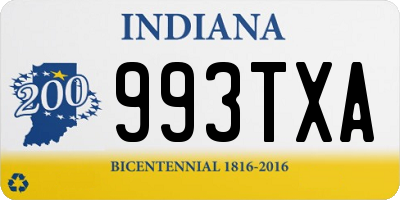 IN license plate 993TXA