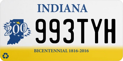 IN license plate 993TYH