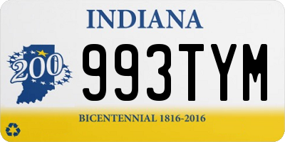 IN license plate 993TYM