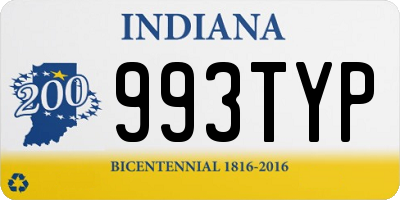 IN license plate 993TYP