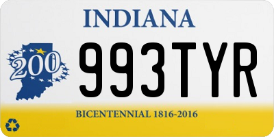 IN license plate 993TYR