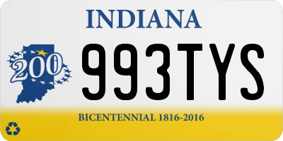 IN license plate 993TYS