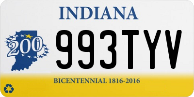 IN license plate 993TYV