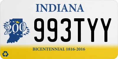 IN license plate 993TYY