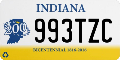 IN license plate 993TZC