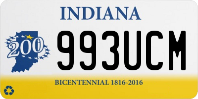 IN license plate 993UCM