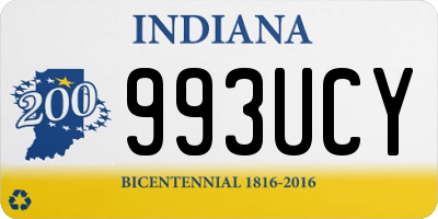 IN license plate 993UCY