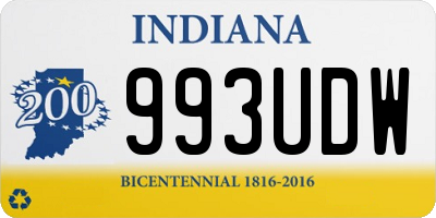 IN license plate 993UDW