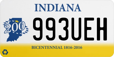 IN license plate 993UEH