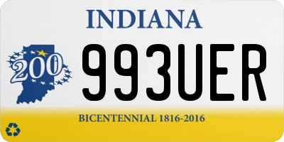 IN license plate 993UER