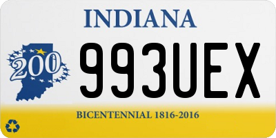 IN license plate 993UEX