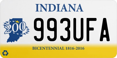 IN license plate 993UFA